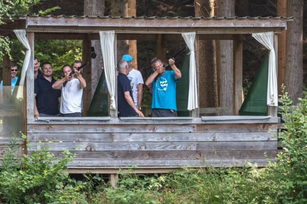 Clay Pigeon shooting at Oaker Wood over the lake