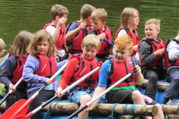 Rafting at Oaker Wood