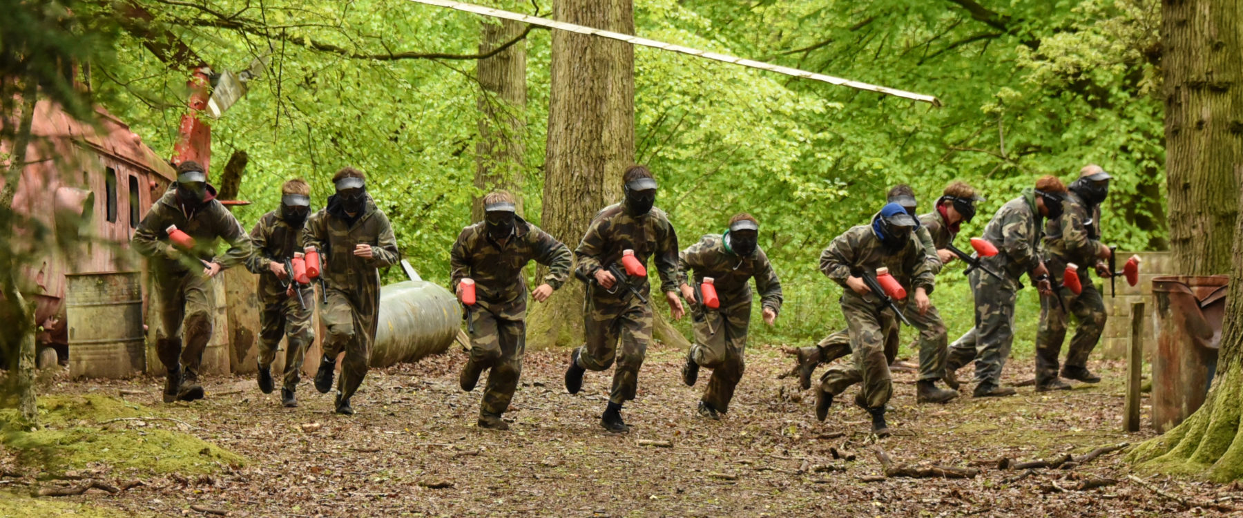 Paintballing at Oaker Wood